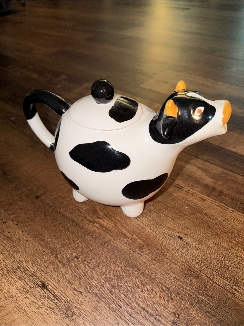 Cow Ceramic Teapot - Black & White - Home Accents